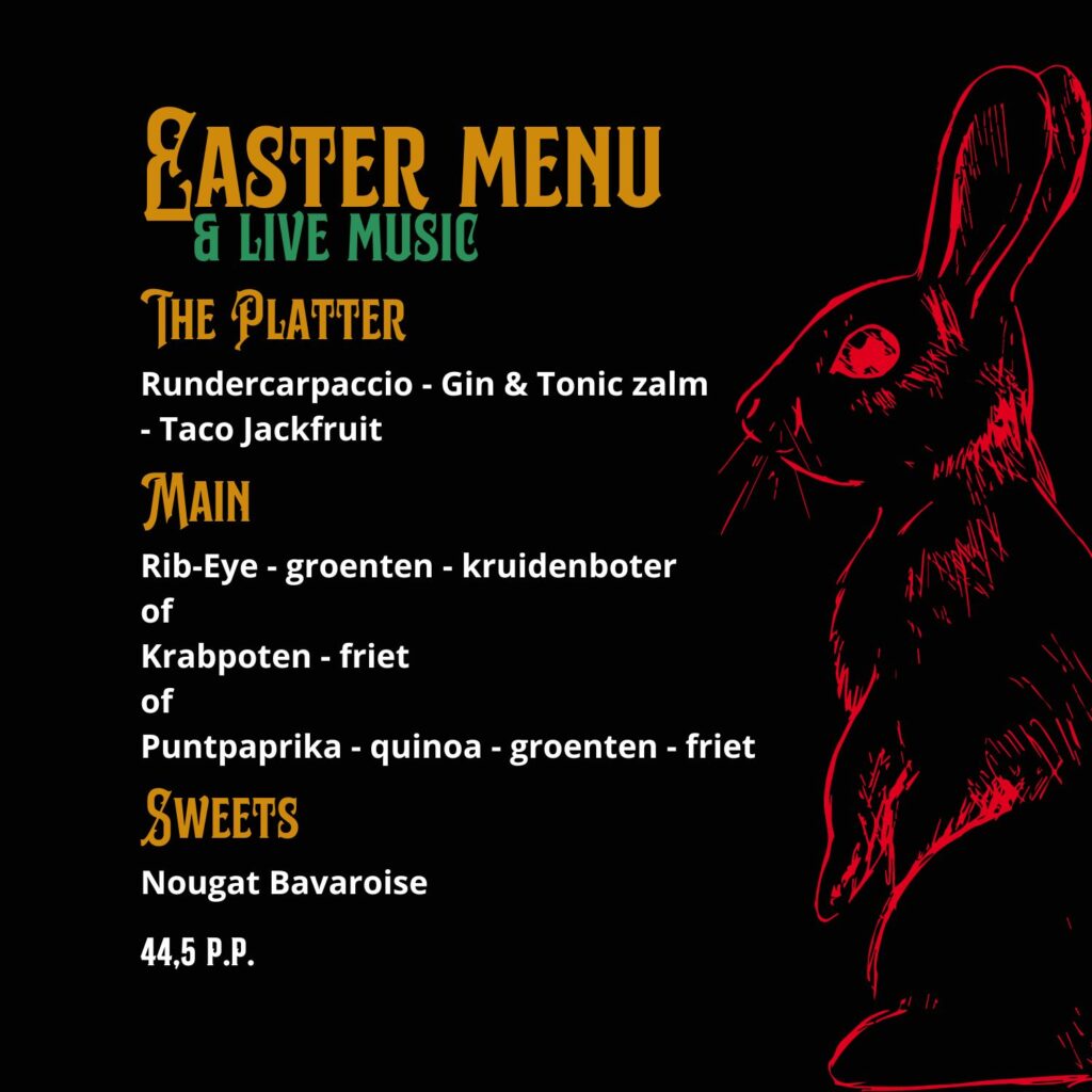 Paasmenu | Blaze & Co Scheveningen | Live muziek | Dinner | the Hague